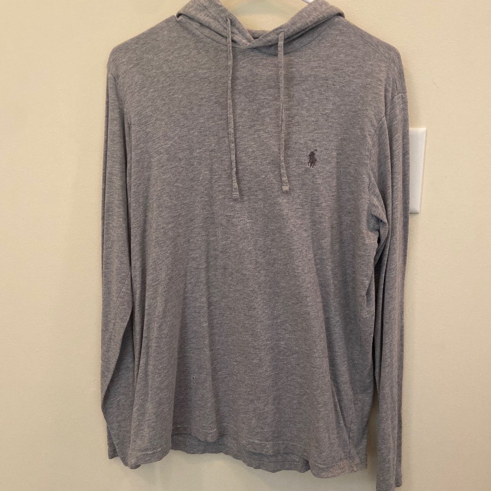 Polo long sleeve cotton hoodie